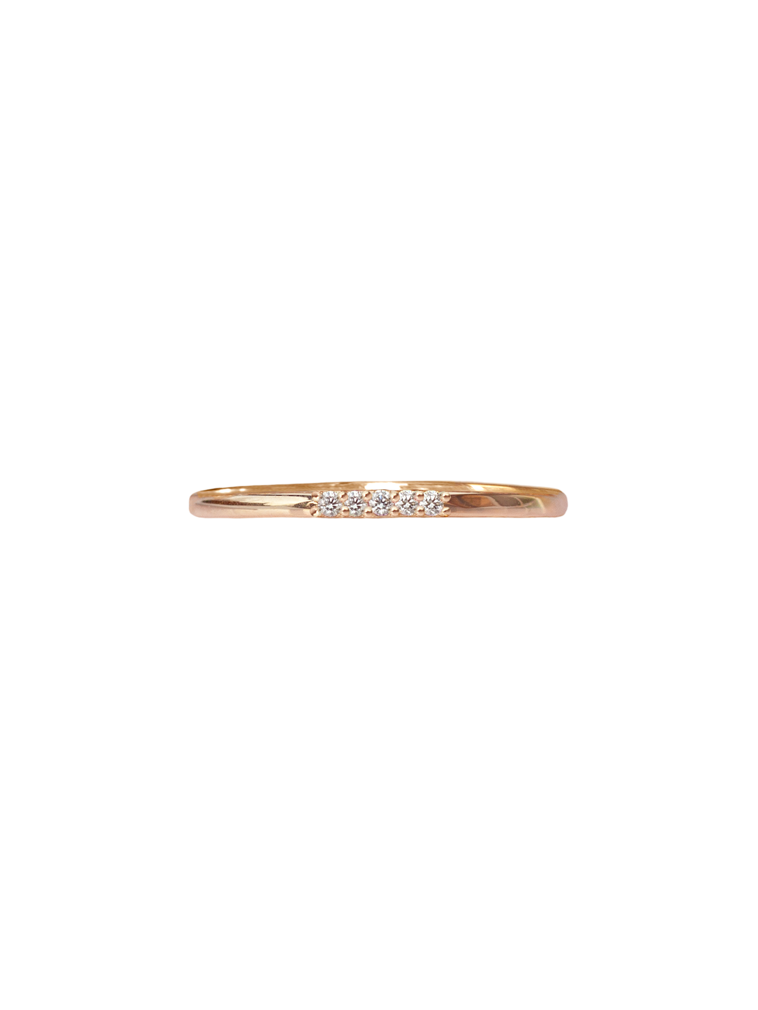 Five star wanderer diamond stack ring